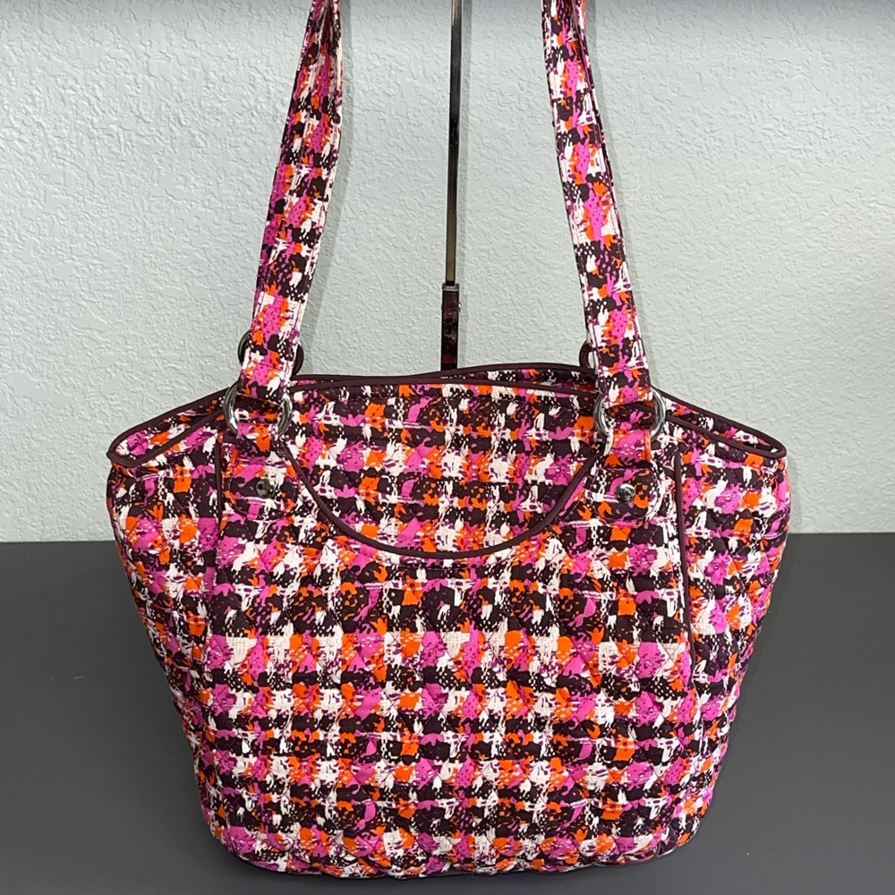 Vera Bradley Glenna - Houndstooth Tweed Satchel Bag - Picture 4 of 8